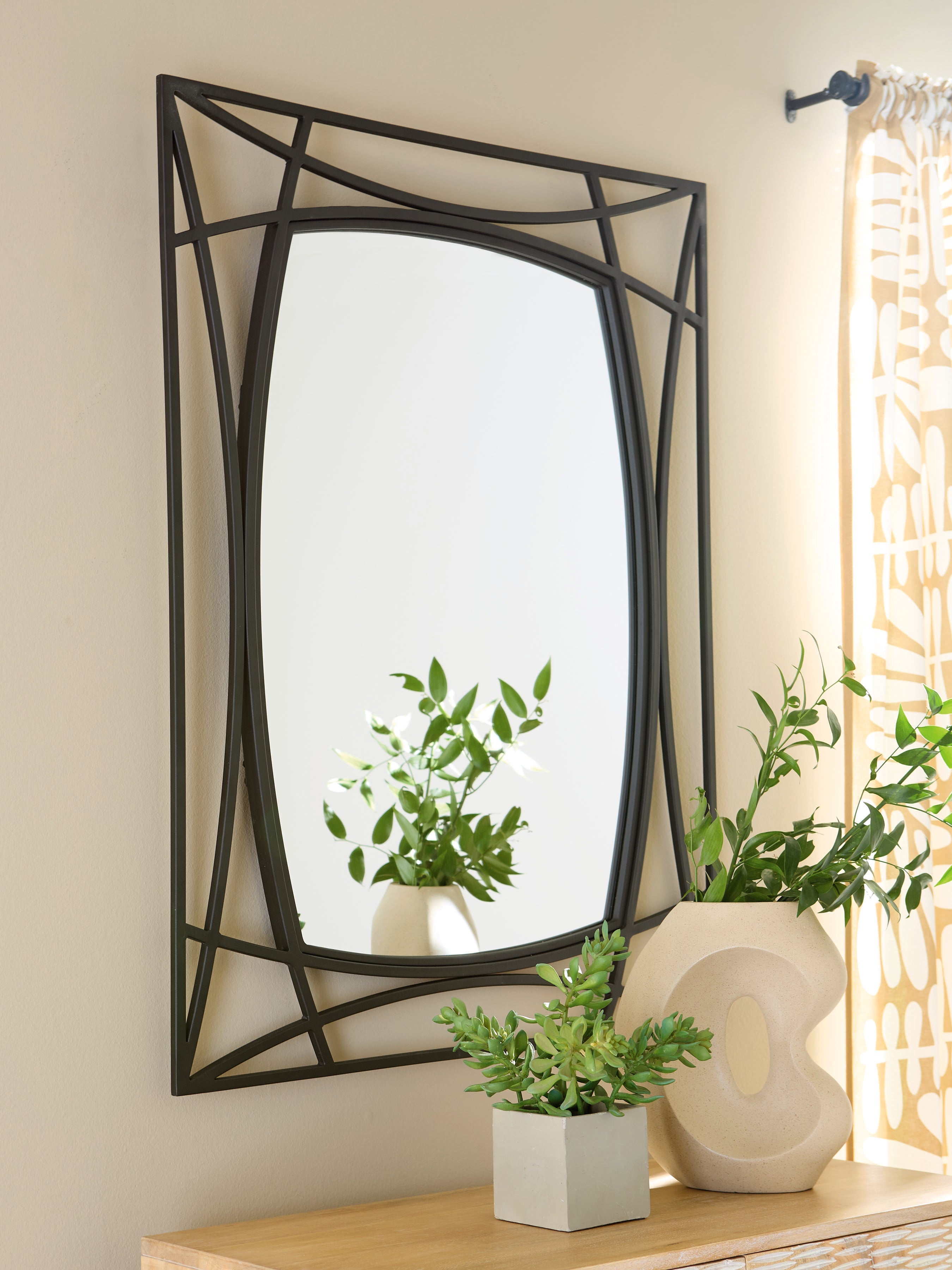 Warmstead Furniture - Ashley Furniture - Freenville Mirror - Accent Mirror / Black - A8010408