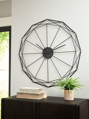 Warmstead Furniture - Ashley Furniture - Arkthorne Wall Decor - Wall Clock / Black - A8010429