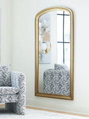 Warmstead Furniture - Ashley Furniture - Fintan Mirror - Floor Mirror / Gold Finish - A8010436