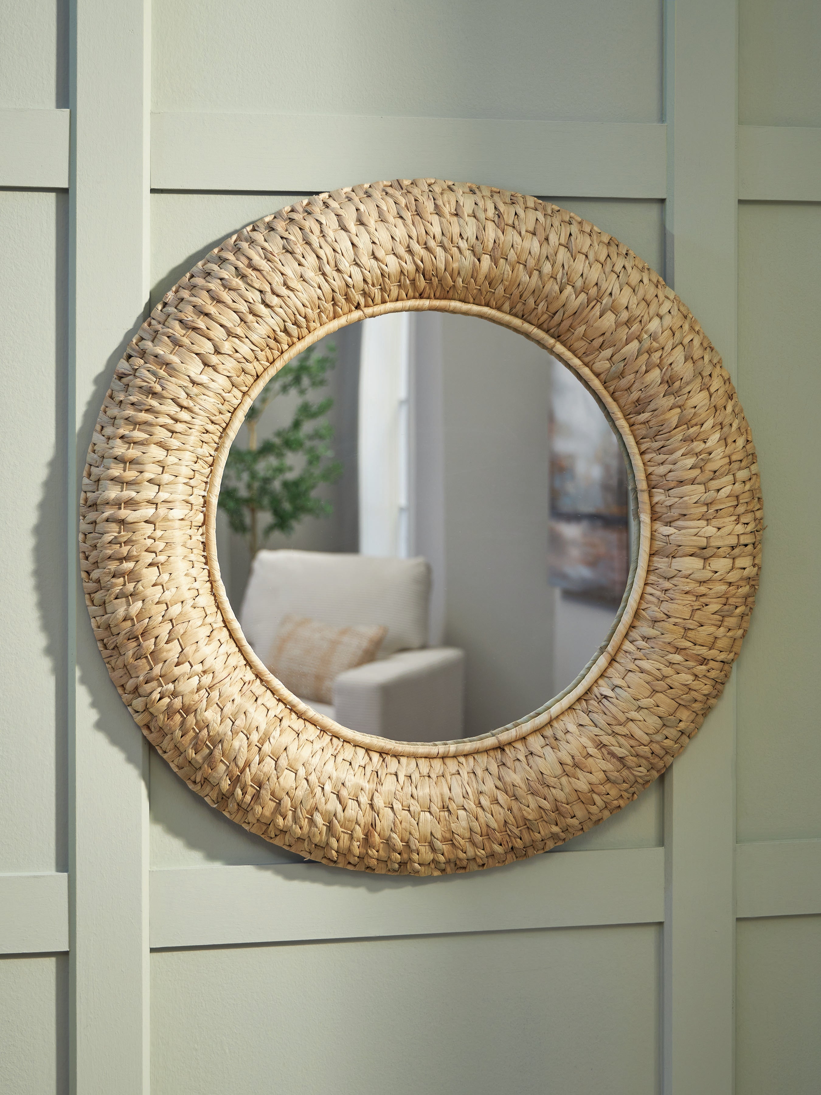 Warmstead Furniture - Ashley Furniture - Briggsburg Mirror - Accent Mirror / Natural - A8010437