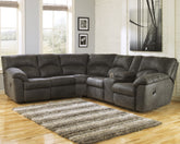 Warmstead Furniture - Ashley Furniture - Tambo Sectional - 2-Piece Reclining Sectional / Canyon - 27802S1