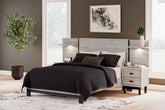 Warmstead Furniture - Ashley Furniture - Vessalli Bedroom - King Panel Bed with Extensions / Gray - B1036B8