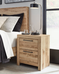 Warmstead Furniture - Ashley Furniture - Hyanna Bedroom - Full Panel Storage Bed / Tan Brown - B1050B38