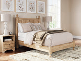 Warmstead Furniture - Ashley Furniture - Aleaport Bedroom - King Panel Bed / Warm Brown - PCB1075B8