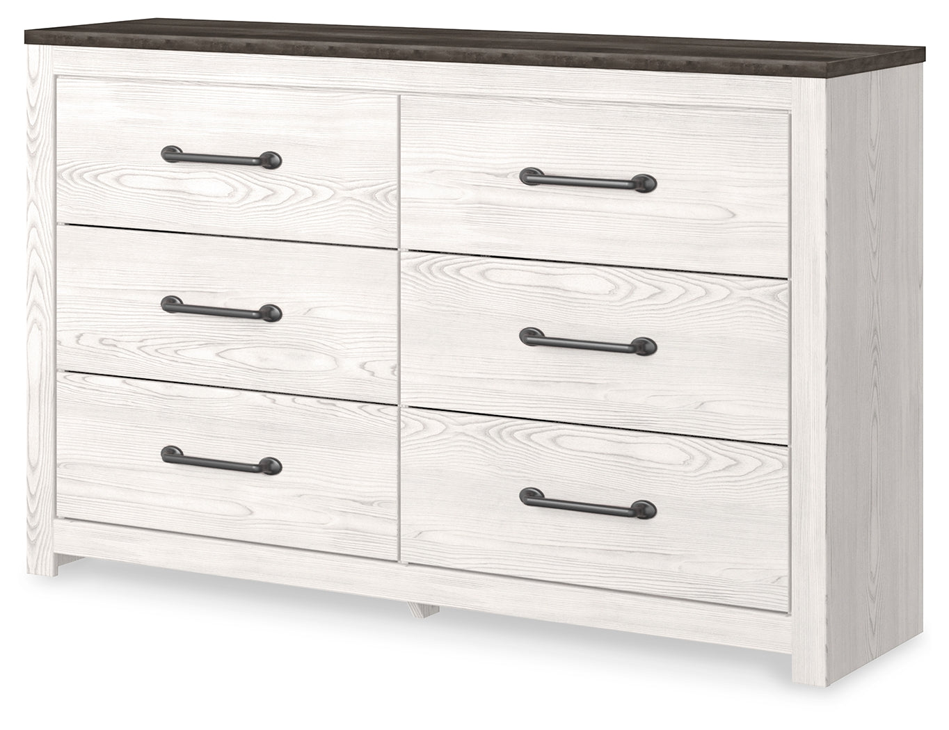 Warmstead Furniture - Ashley Furniture - Gerridan Bedroom - King Panel Bed / White/Gray - B1190B3