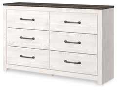 Warmstead Furniture - Ashley Furniture - Gerridan Bedroom - King Panel Bed / White/Gray - B1190B3