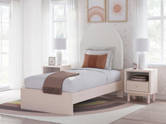 Warmstead Furniture - Ashley Furniture - Wistenpine Bedroom - Full Upholstered Panel Bed with Storage / Blush - B1323B15