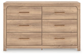 Warmstead Furniture - Ashley Furniture - Kinlanni Bedroom - Six Drawer Dresser - PCB1360-31