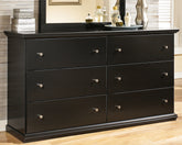 Warmstead Furniture - Ashley Furniture - Maribel Bedroom - Full Panel Bed / Black - B138B52