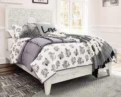 Warmstead Furniture - Ashley Furniture - Paxberry Bedroom - King Panel Bed / Whitewash - B181B10
