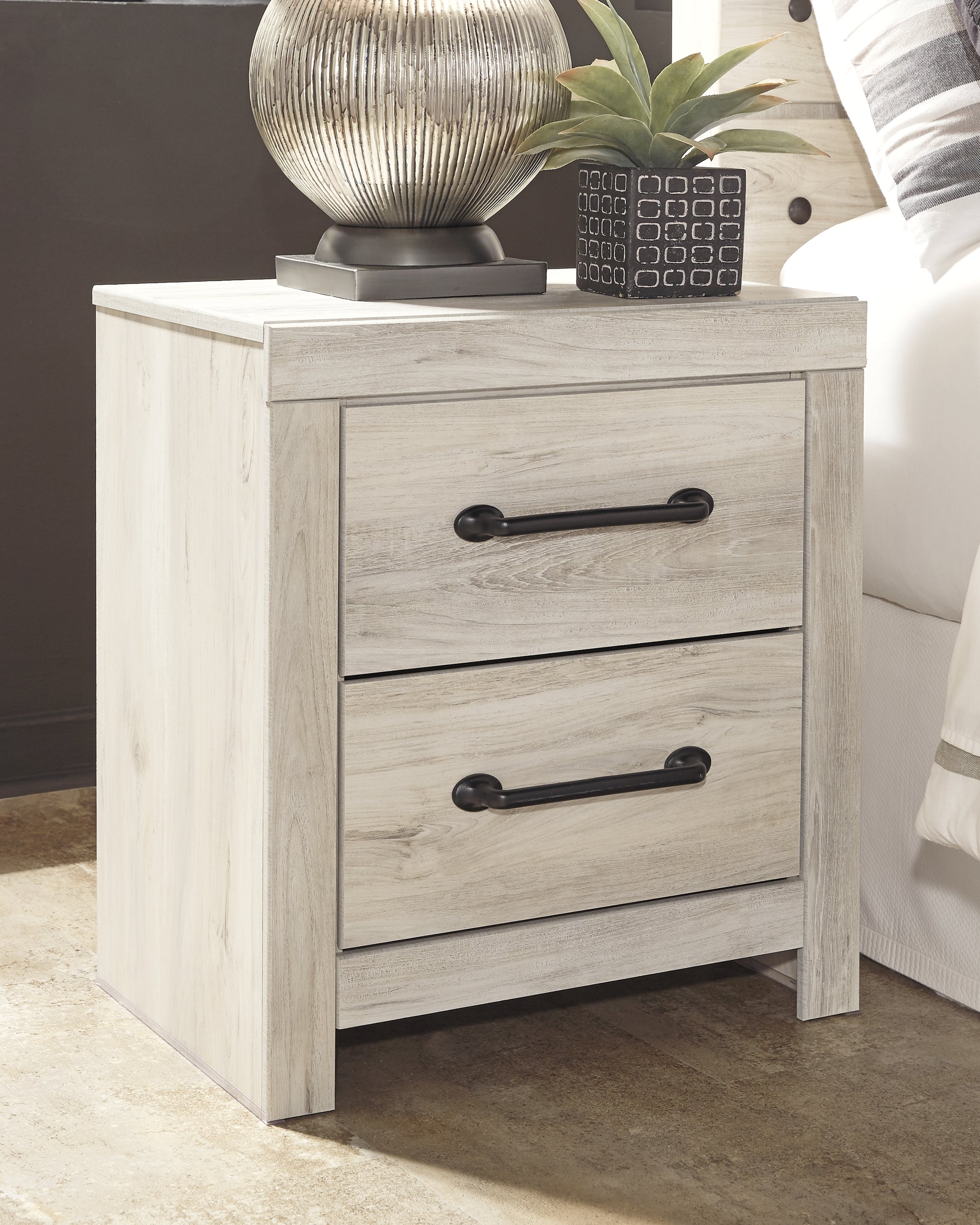 Warmstead Furniture - Ashley Furniture - Cambeck Bedroom - Five Drawer Chest / Whitewash - B192-46