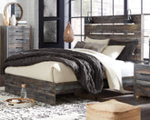 Warmstead Furniture - Ashley Furniture - Drystan Bedroom - Queen Panel Bed / Multi - B211B4