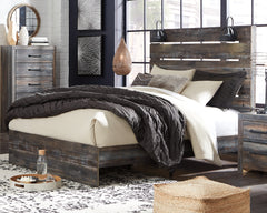 Warmstead Furniture - Ashley Furniture - Drystan Bedroom - Queen Panel Bed / Multi - B211B4