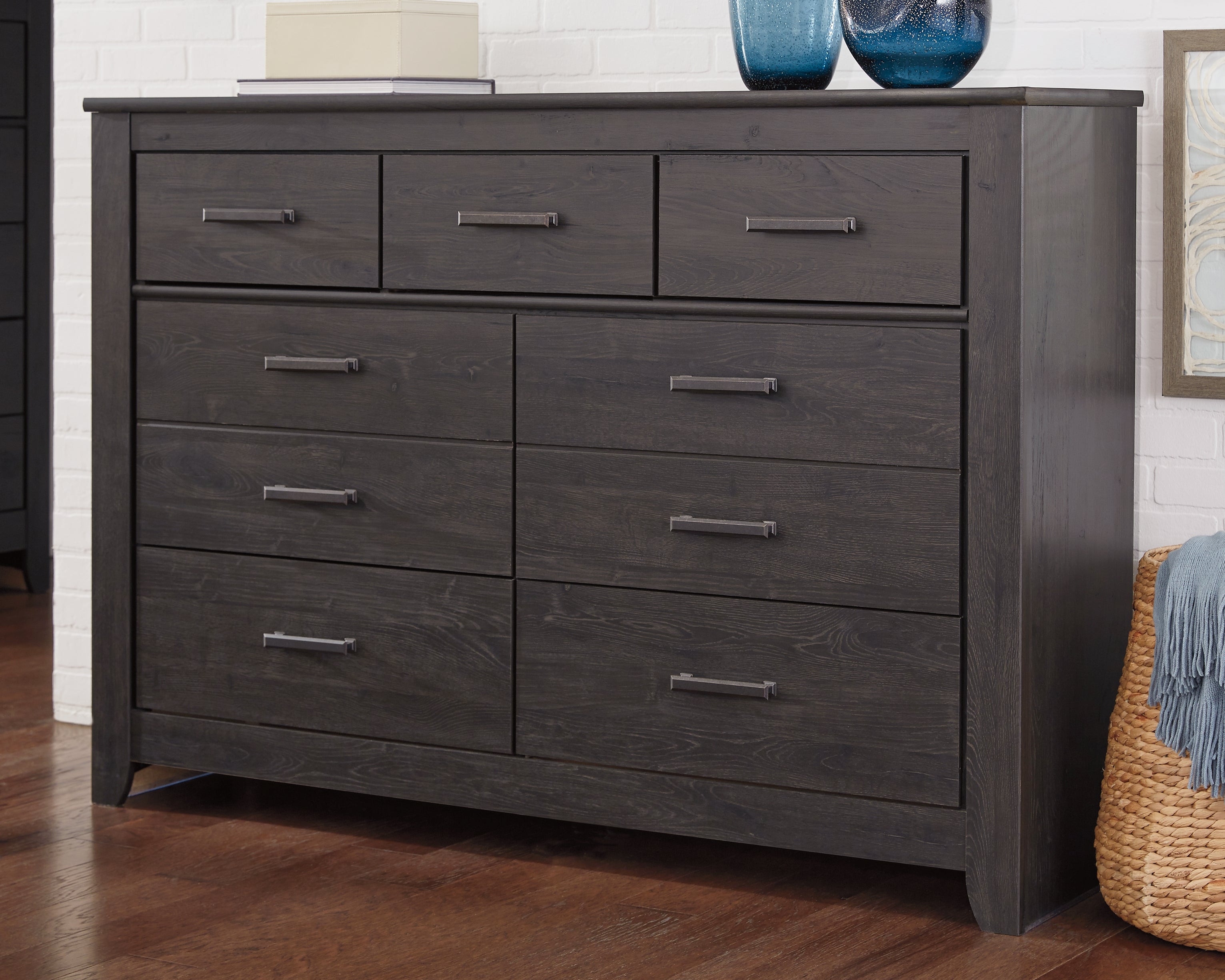 Warmstead Furniture - Ashley Furniture - Brinxton Bedroom - Full Panel Bed / Charcoal - B249B5
