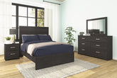 Warmstead Furniture - Ashley Furniture - Belachime Bedroom - Twin Panel Bed / Charcoal - B2589B11