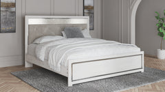 Warmstead Furniture - Ashley Furniture - Altyra Bedroom - King Upholstered Bookcase Bed with Storage / White - B2640B30