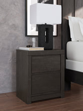 Warmstead Furniture - Ashley Furniture - Fraluna Bedroom - Two Drawer Night Stand / Charcoal - PCB3370-92