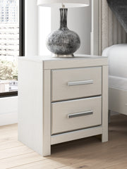 Warmstead Furniture - Ashley Furniture - Zuraleus Bedroom - King Upholstered Bed / White - PCB3381B13