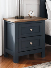 Warmstead Furniture - Ashley Furniture - Landocken Bedroom - Twin Panel Bed / Brown/Blue - B414B2