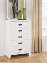 Warmstead Furniture - Ashley Furniture - Binterglen Bedroom - Dresser and Mirror / White - B427B1