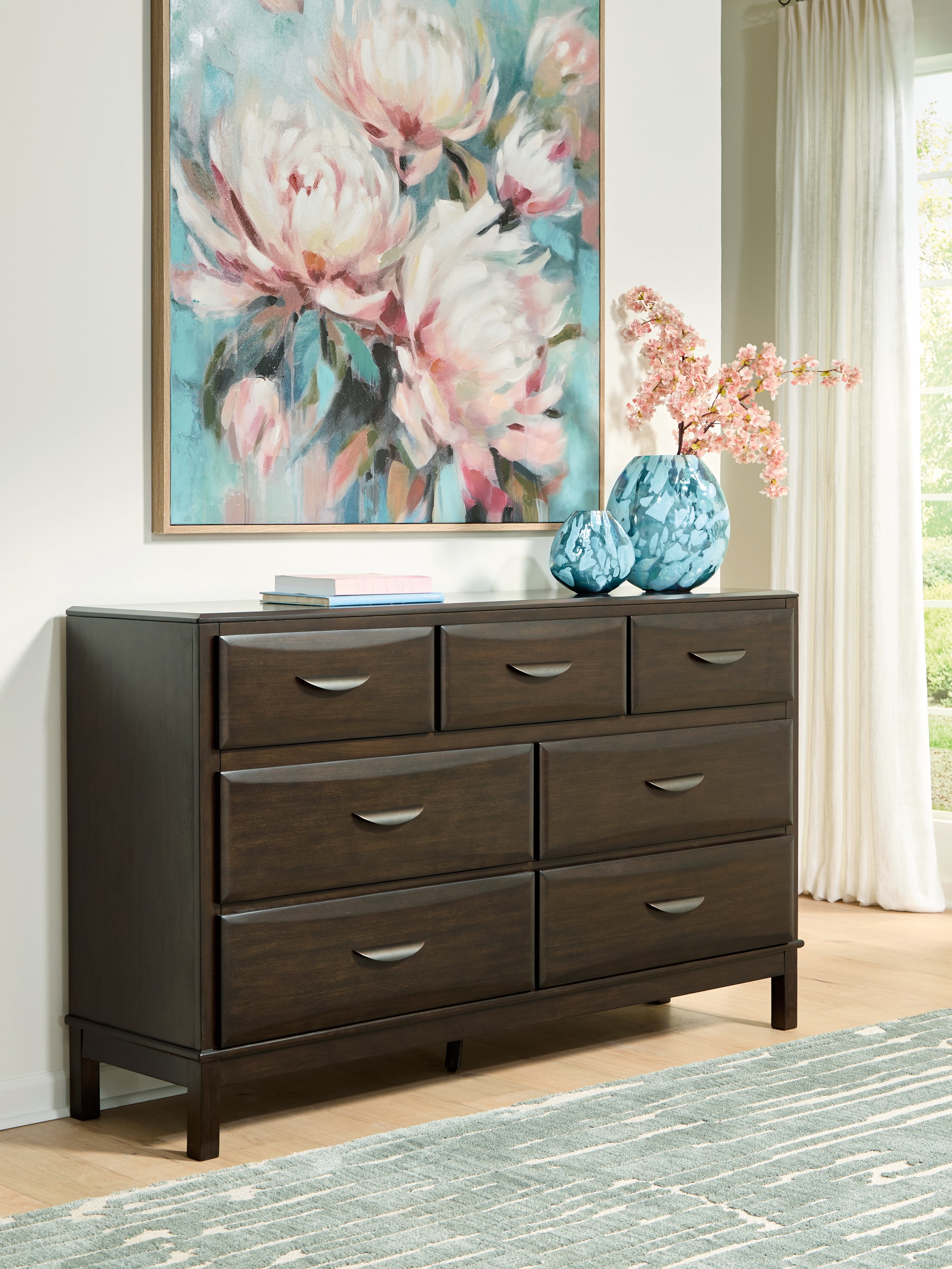 Warmstead Furniture - Ashley Furniture - Vanmore Bedroom - Dresser / Dark Brown - B479-31