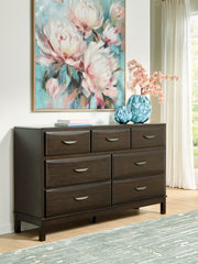 Warmstead Furniture - Ashley Furniture - Vanmore Bedroom - Dresser / Dark Brown - B479-31