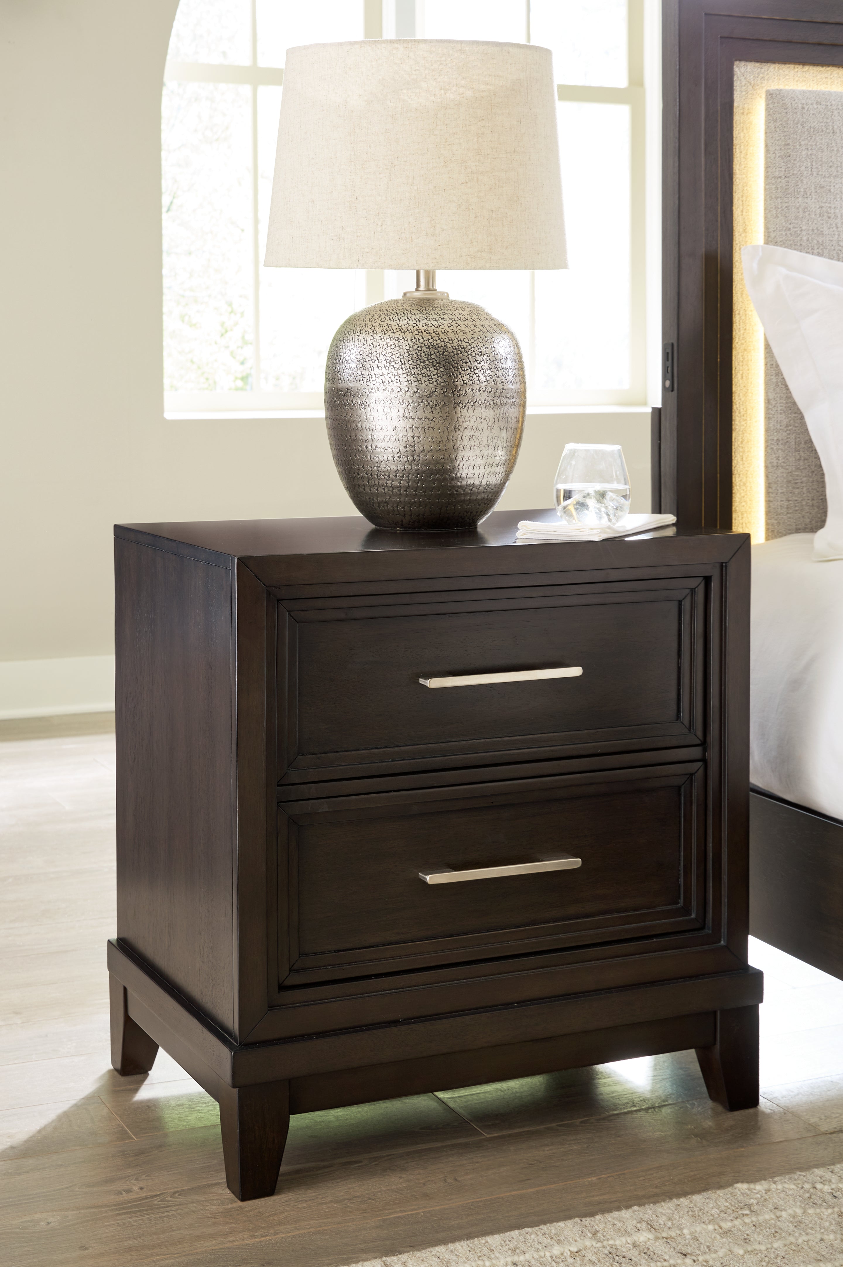 Warmstead Furniture - Ashley Furniture - Neymorton Bedroom - Dresser and Mirror / Dark Grayish Brown - B618B1
