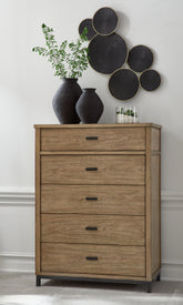 Warmstead Furniture - Ashley Furniture - Tomtyn Bedroom - Dresser and Mirror / Light Brown - B622B1