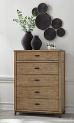 Warmstead Furniture - Ashley Furniture - Tomtyn Bedroom - Dresser and Mirror / Light Brown - B622B1