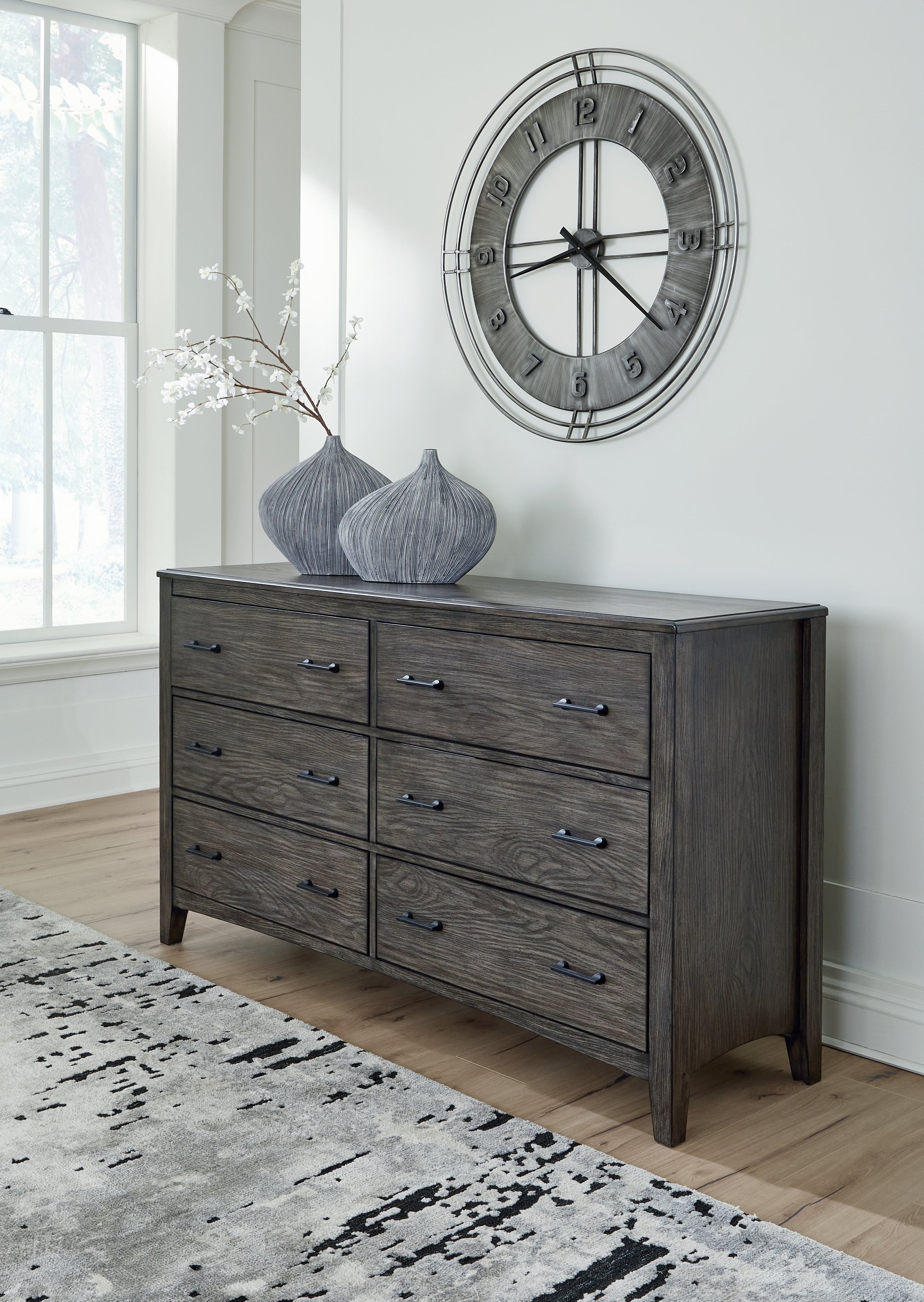 Warmstead Furniture - Ashley Furniture - Montillan Bedroom - Two Drawer Night Stand / Grayish Brown - B651-92