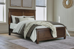 Warmstead Furniture - Ashley Furniture - Danabrin Bedroom - King Panel Storage Bed / Brown - B685B18