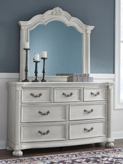 Warmstead Furniture - Ashley Furniture - Montelaine Bedroom - Dresser and Mirror / Antique White - B795B1