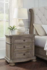 Warmstead Furniture - Ashley Furniture - Ardenfield Bedroom - Queen Upholstered Sleigh Bed / Light Brown - B944B2