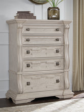 Warmstead Furniture - Ashley Furniture - Bruchandi Bedroom - Five Drawer Chest / Antique White - PCB948-46