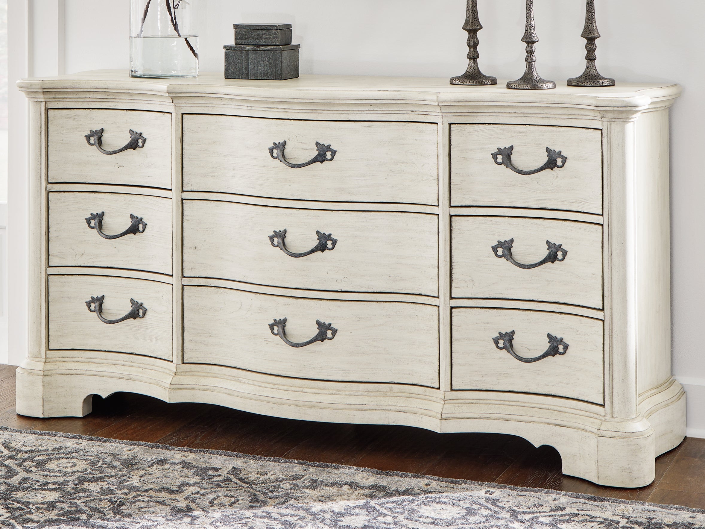 Warmstead Furniture - Ashley Furniture - Arlendyne Bedroom - Dresser / Antique White - B980-31