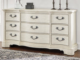Warmstead Furniture - Ashley Furniture - Arlendyne Bedroom - Dresser / Antique White - B980-31