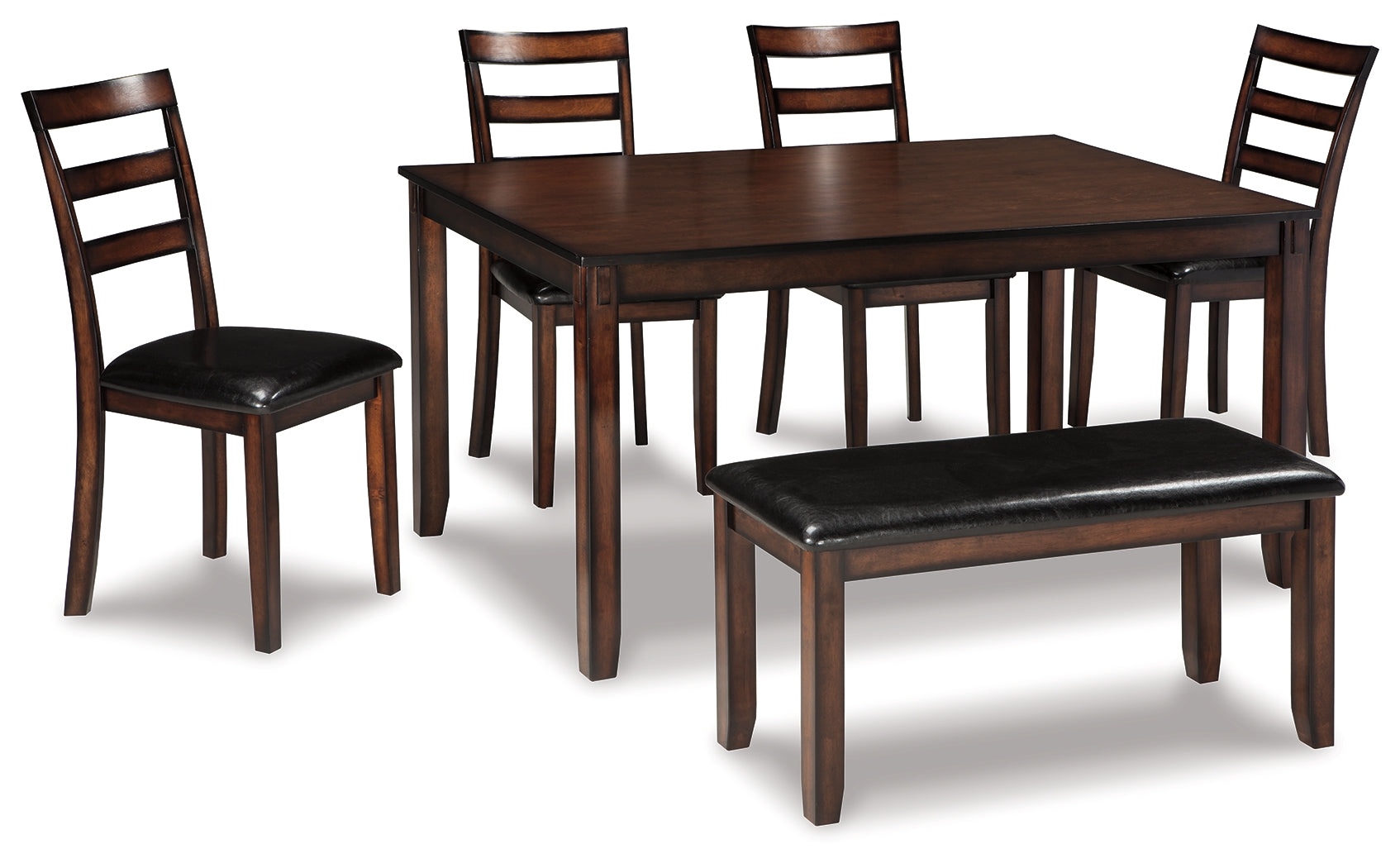Warmstead Furniture - Ashley Furniture - Coviar Dining Room - DRM Counter Table Set (5/CN) / Brown - D385-223