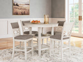 Warmstead Furniture - Ashley Furniture - Erinberg Dining Room - Dining Room Table Set (6/CN) / Antique White - D423-325