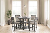 Warmstead Furniture - Ashley Furniture - Wrenning Dining Room - Dining Room Table Set (6/CN) / Gray - D425-325