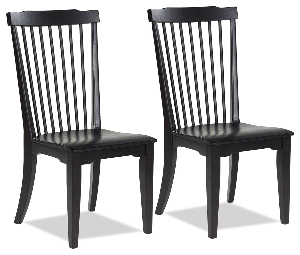 Warmstead Furniture - Ashley Furniture - Brenkerton Dining Chair (Set of 2) - Dining Chair (Set of 2) / Black - PCD591-01X2
