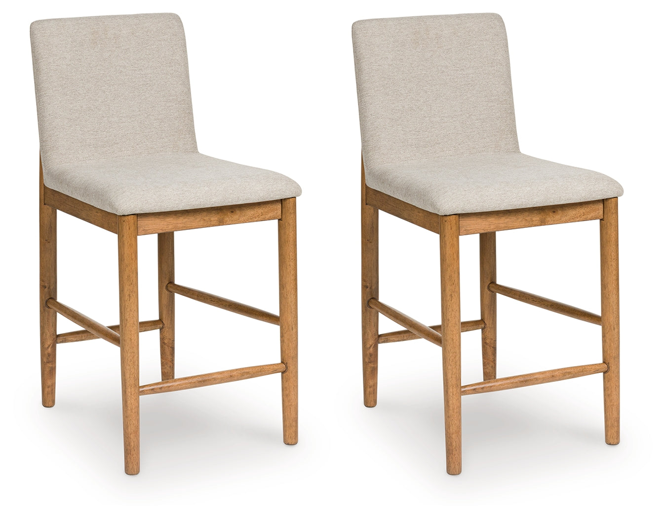 Warmstead Furniture - Ashley Furniture - Isanti Dining Room - Counter Height Barstool (Set of 2) / Light Brown - D752-124X2
