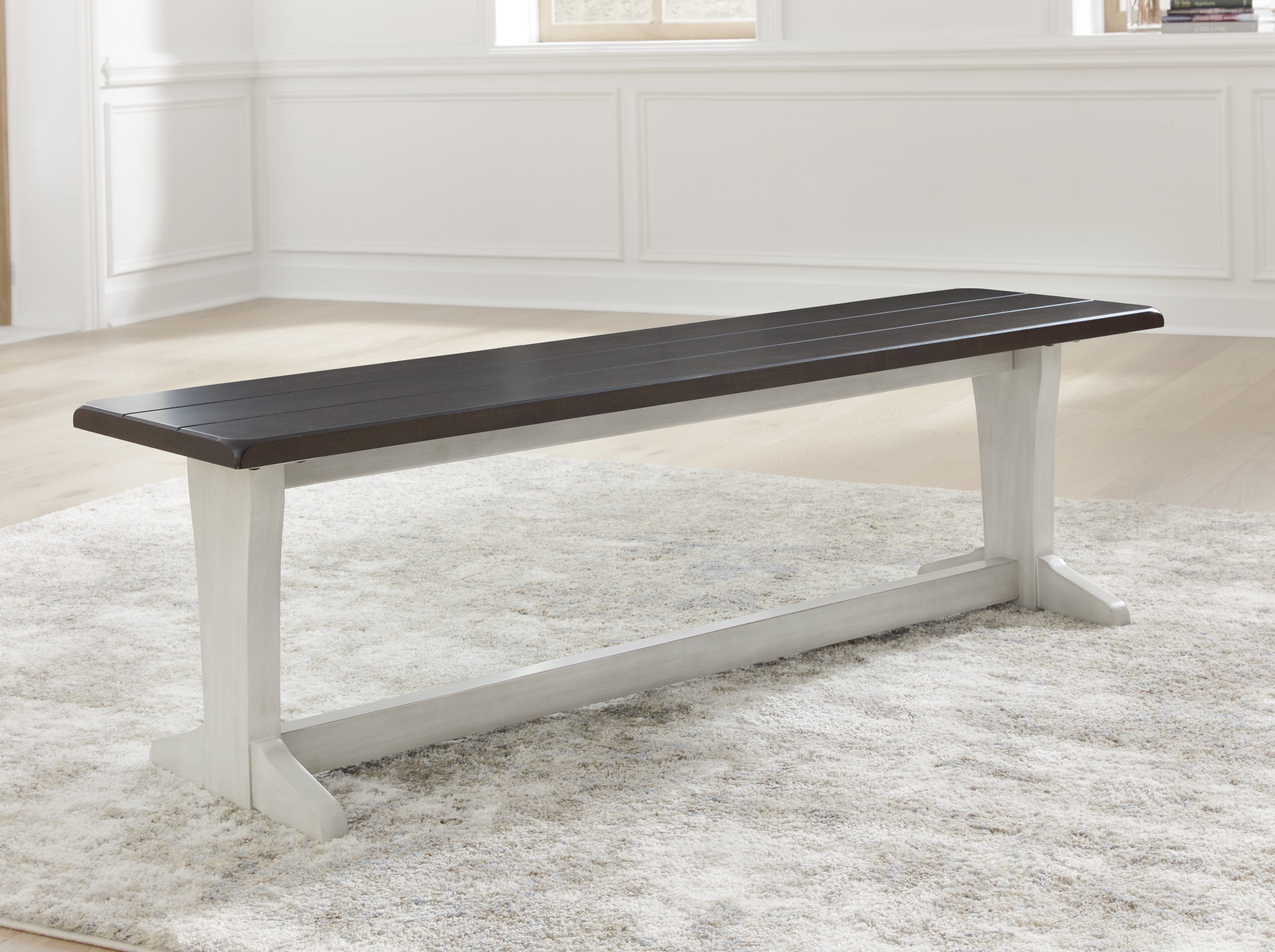 Warmstead Furniture - Ashley Furniture - Darborn Dining Room - Dining Table / Gray/Brown / 40"W x 78"D x 30"H - D796D3