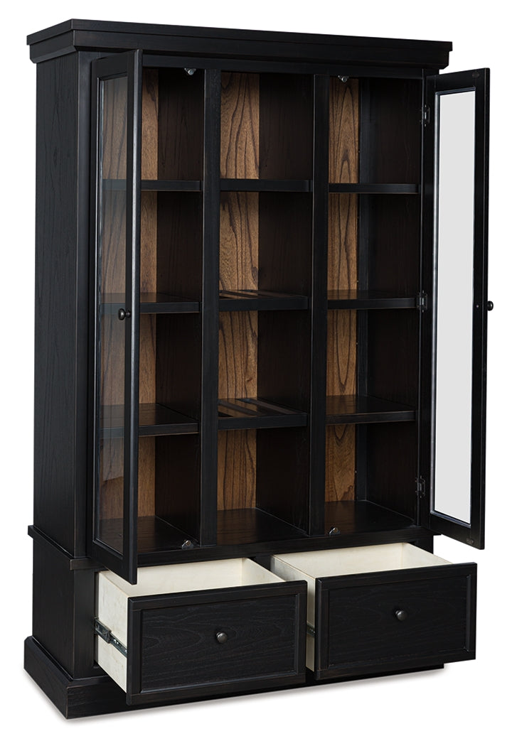 Warmstead Furniture - Ashley Furniture - Greddinton Curio - Curio / Black/Brown - PCD824-186