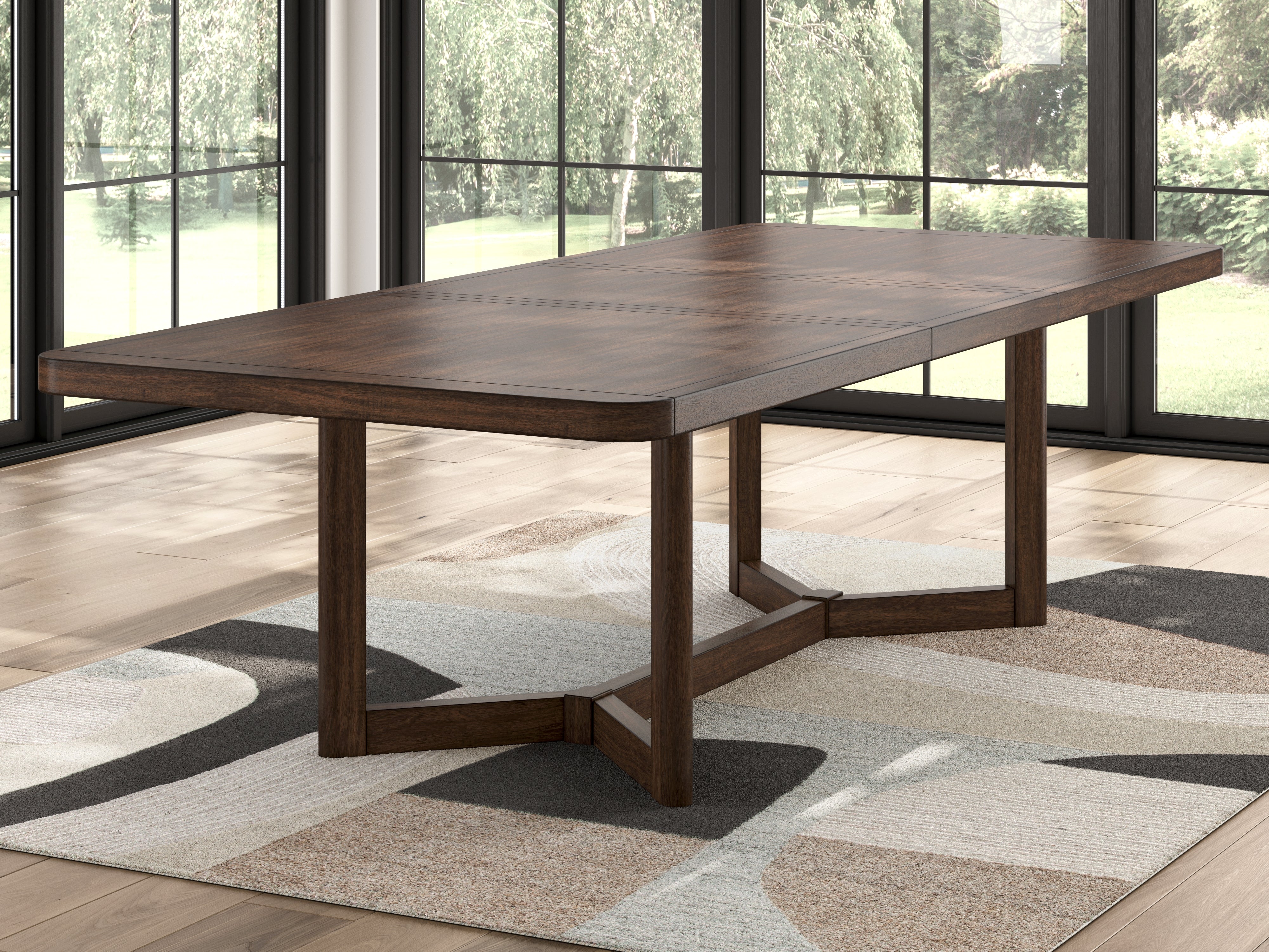 Warmstead Furniture - Ashley Furniture - Dilenno Dining Extension Table - RECT Dining Room EXT Table / Dark Brown - PCD857-35