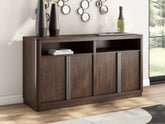 Warmstead Furniture - Ashley Furniture - Dilenno Dining Server - Dining Room Server / Dark Brown - PCD857-60