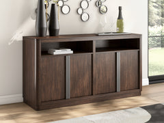 Warmstead Furniture - Ashley Furniture - Dilenno Dining Server - Dining Room Server / Dark Brown - PCD857-60