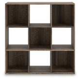 Warmstead Furniture - Ashley Furniture - Shallifer Nine Cube Organizer - Nine Cube Organizer / Brown - EA1104-3X3
