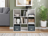 Warmstead Furniture - Ashley Furniture - Onita Nine Cube Organizer - Nine Cube Organizer / White - EA9630-3X3