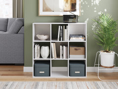 Warmstead Furniture - Ashley Furniture - Onita Nine Cube Organizer - Nine Cube Organizer / White - EA9630-3X3
