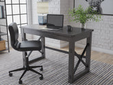 Warmstead Furniture - Ashley Furniture - Freedan Office Desk - Home Office Desk / Grayish Brown - H286-26